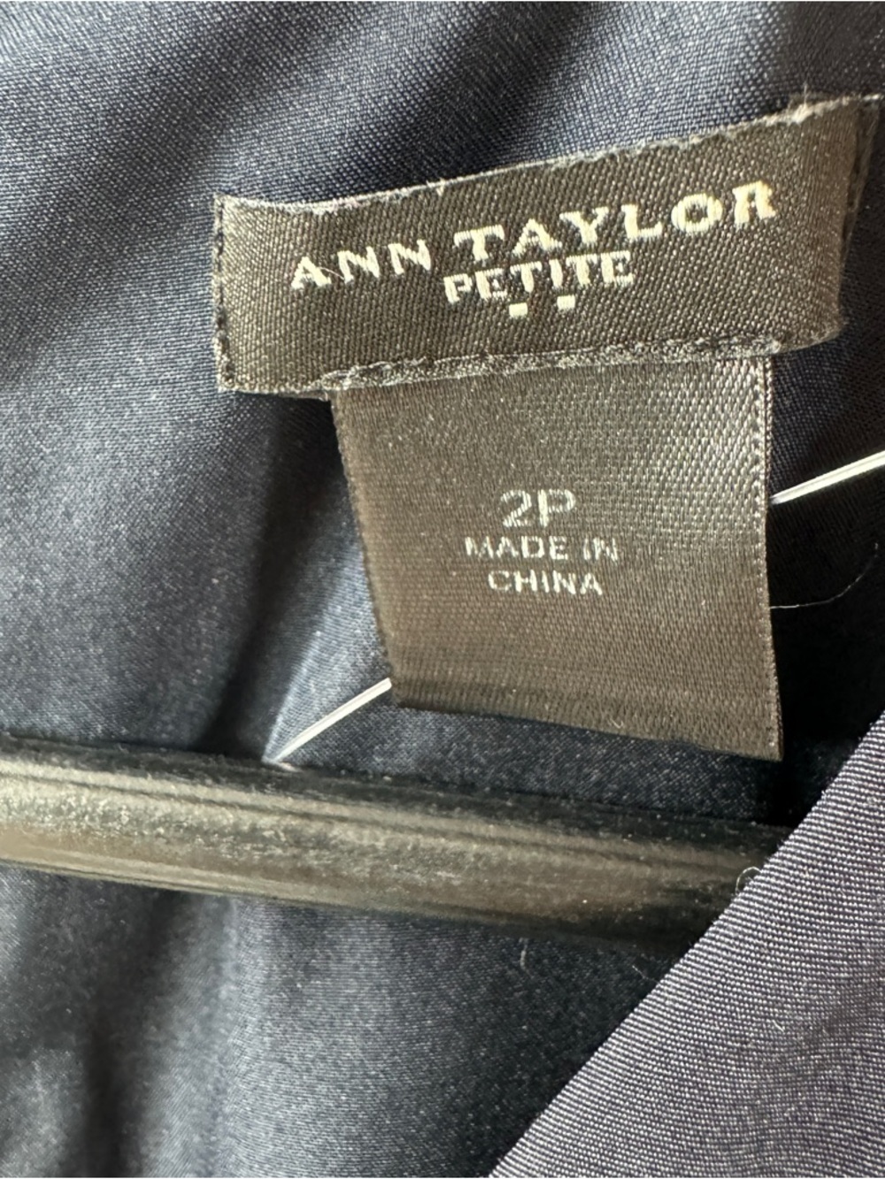 Ann Taylor Petite Navy Polka Dot Dress – Women’s 2P - Picture 4 of 8